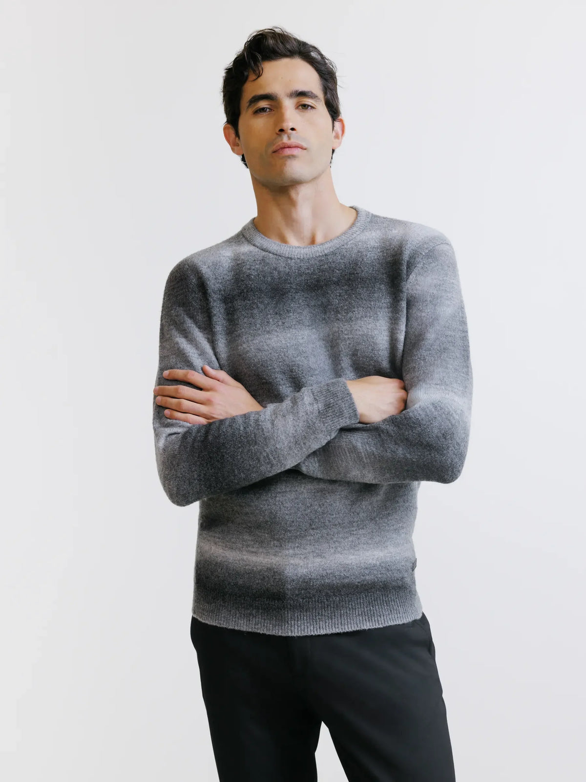 Pull fantaisie gris - IZAC