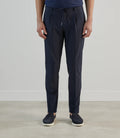 Pantalon ville à cordon de serrage marine - IZAC
