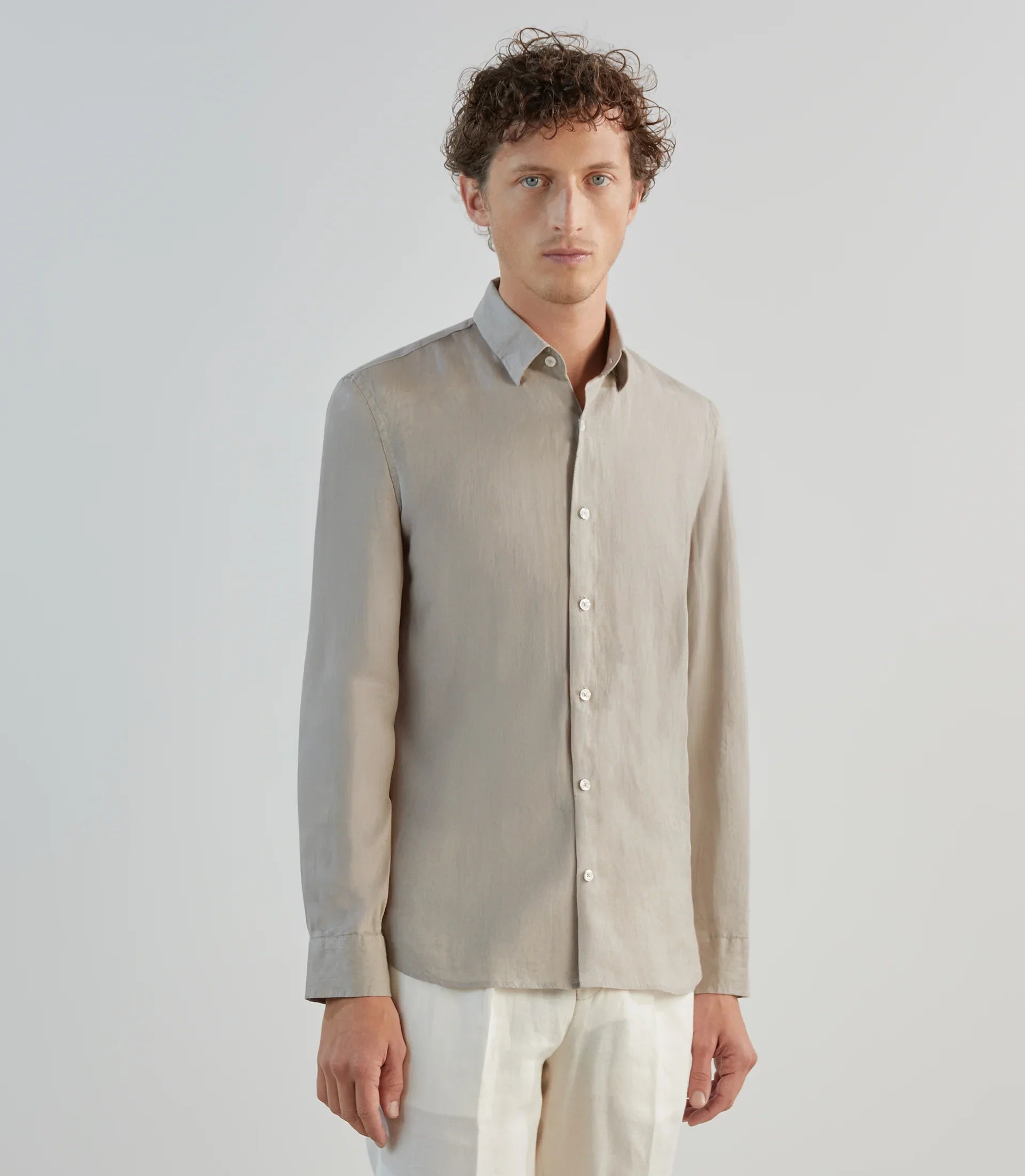 Chemise 100% lin sable - IZAC