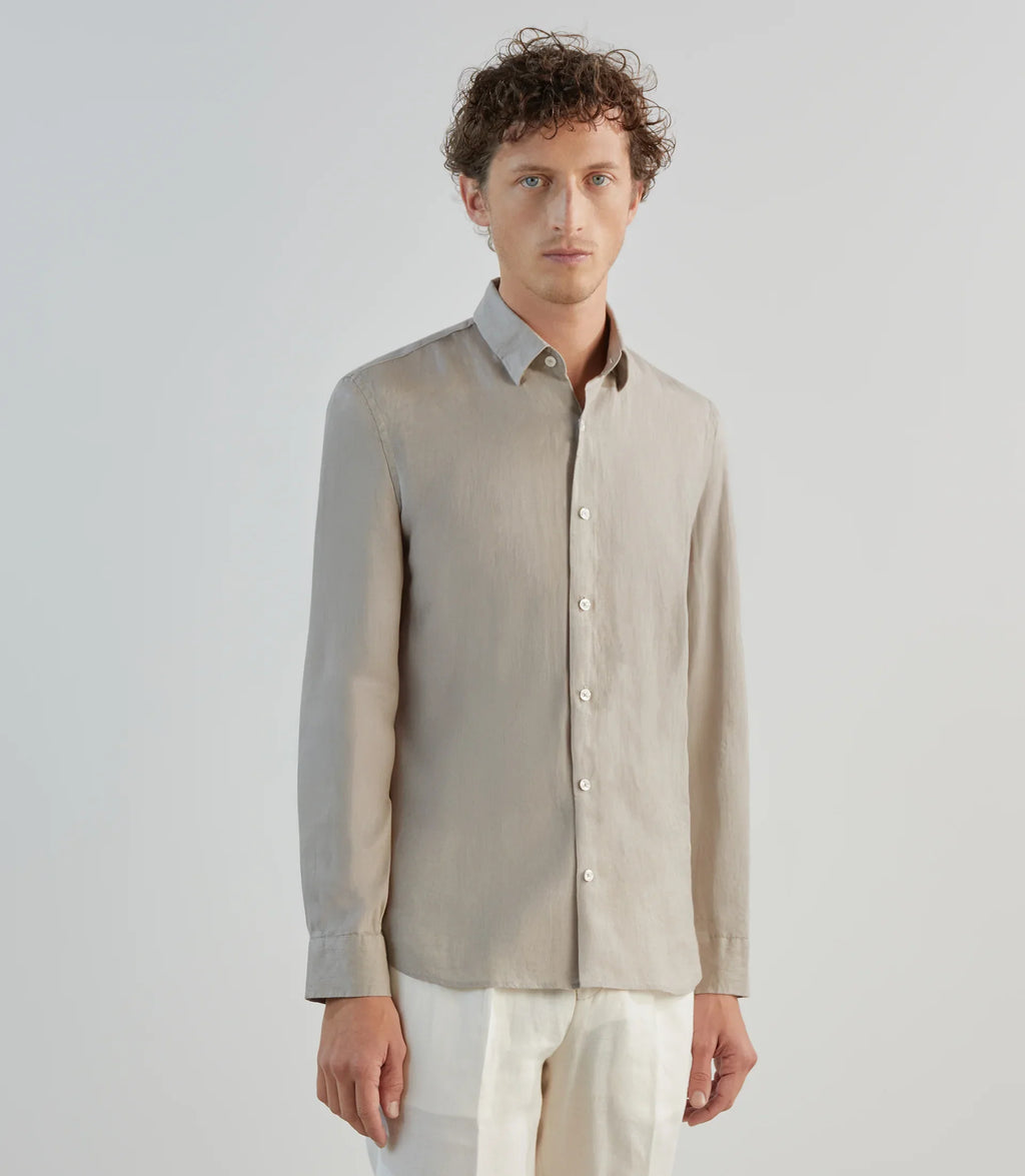 Chemise 100% lin sable - IZAC