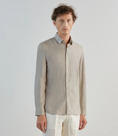 Chemise 100% lin sable - IZAC