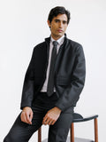 Blouson col montant noir - IZAC
