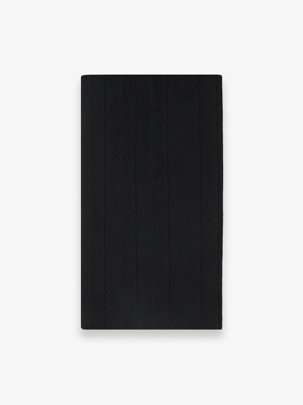 Écharpe en maille torsadée noire - IZAC