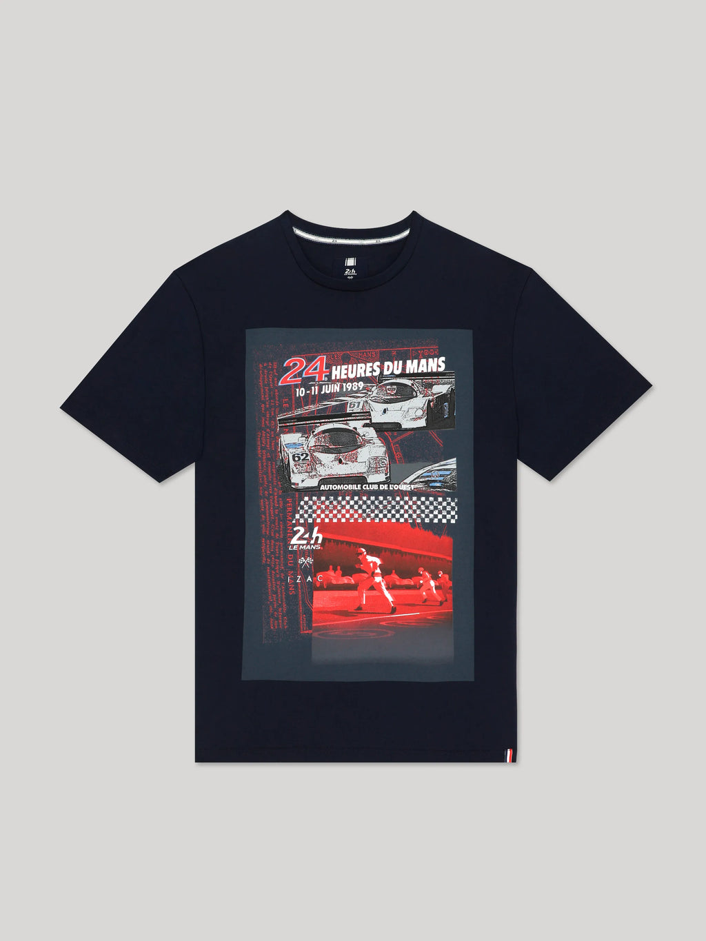 T-shirt col rond marine 24h Le Mans - IZAC
