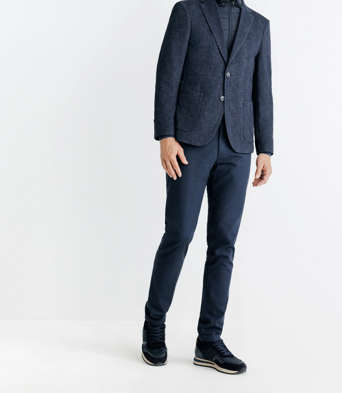 Veste casual en maille marine - IZAC