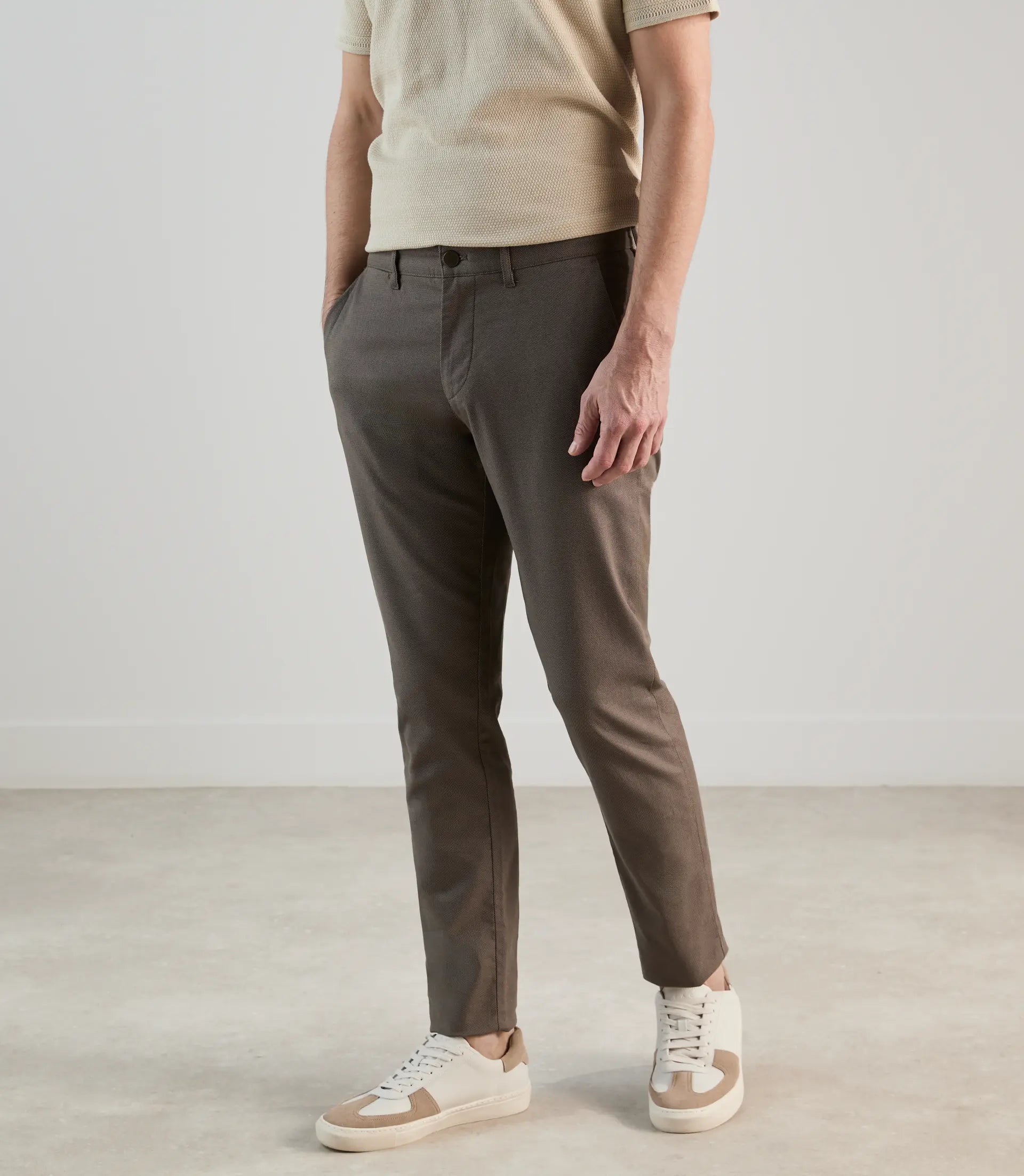 Pantalon armuré châtain - IZAC