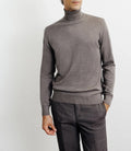 Pull col roulé châtain - IZAC
