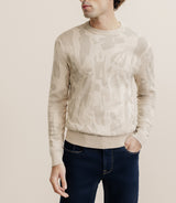 Pull col rond beige - IZAC