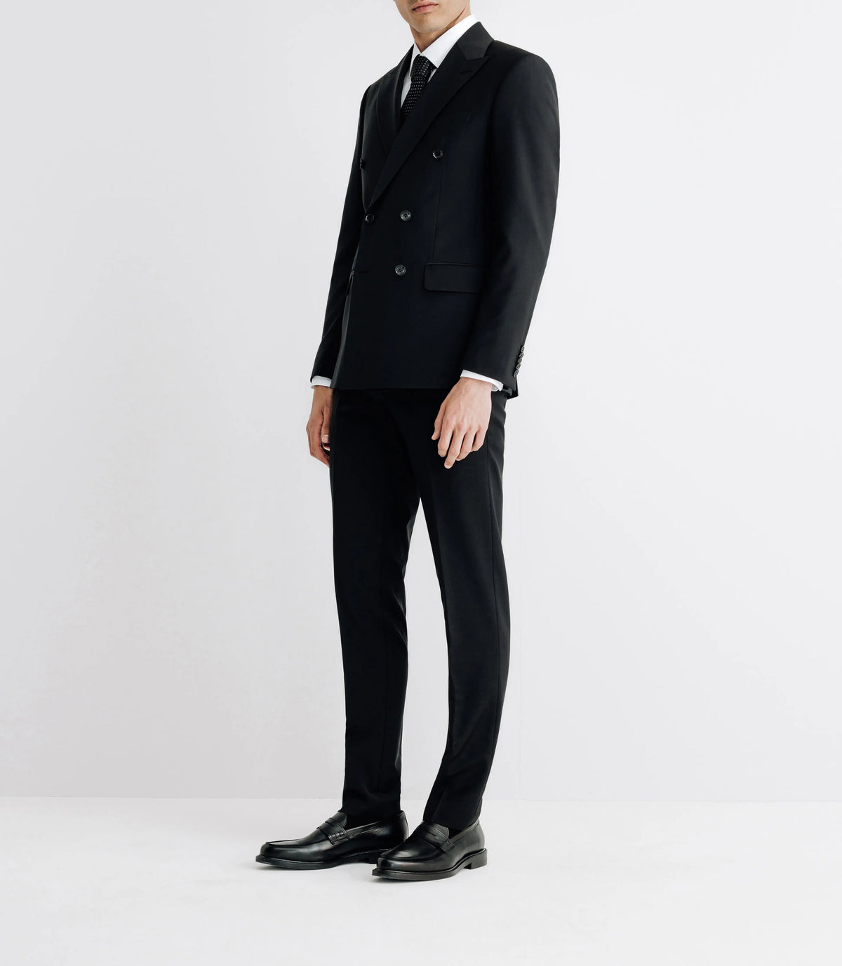 Costume croisé noir - IZAC
