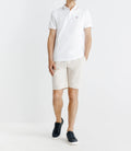 Polo piqué boutonné blanc - IZAC