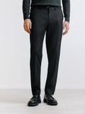Pantalon ville en flanelle noire - IZAC