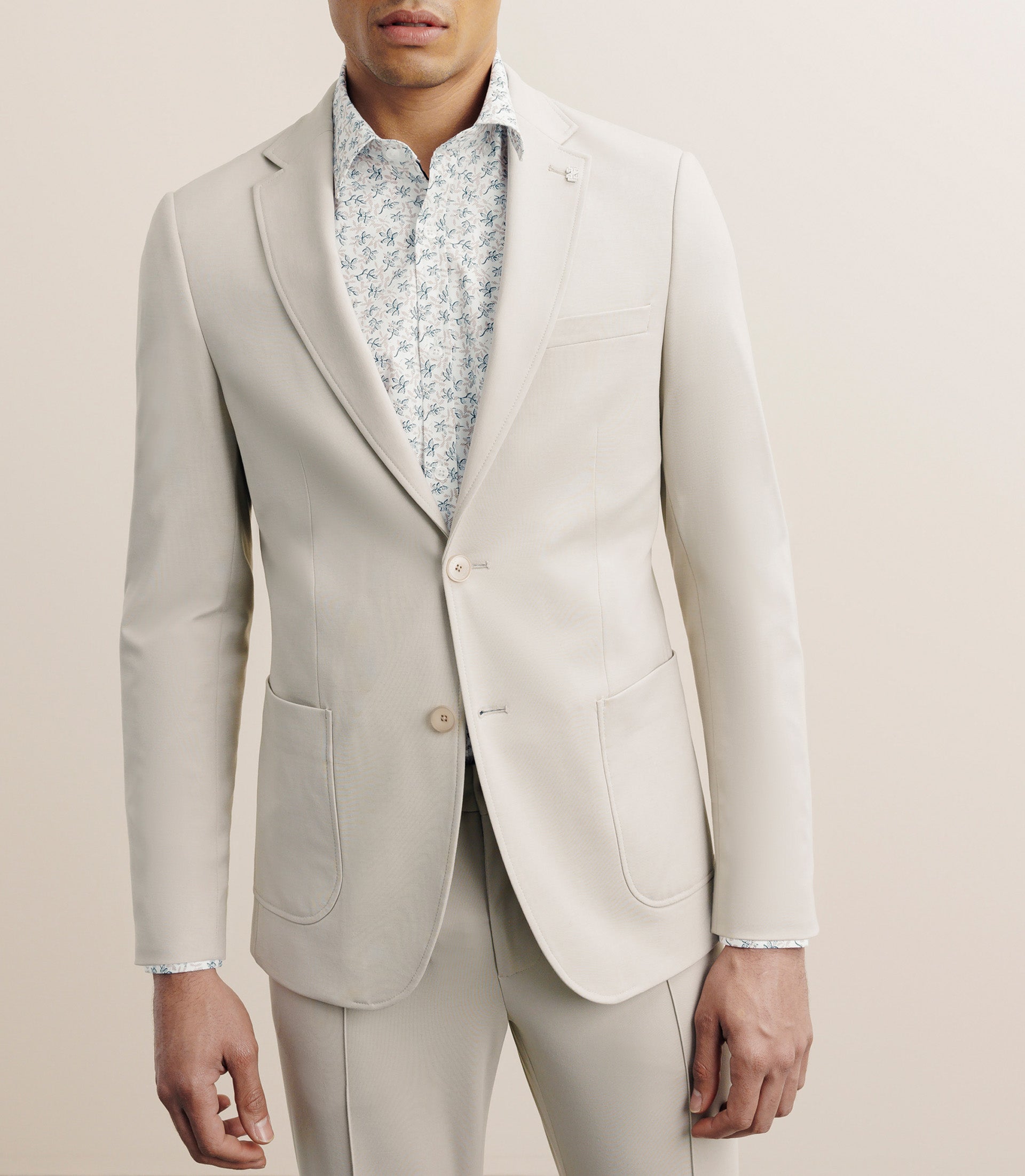 Veste en maille beige - IZAC