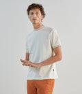 T-shirt en piqué à manches courtes écru - IZAC