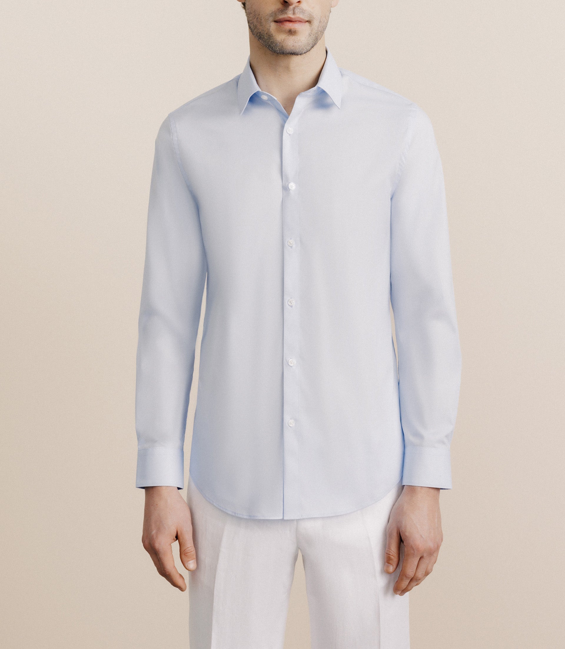 Chemise col français ciel - IZAC