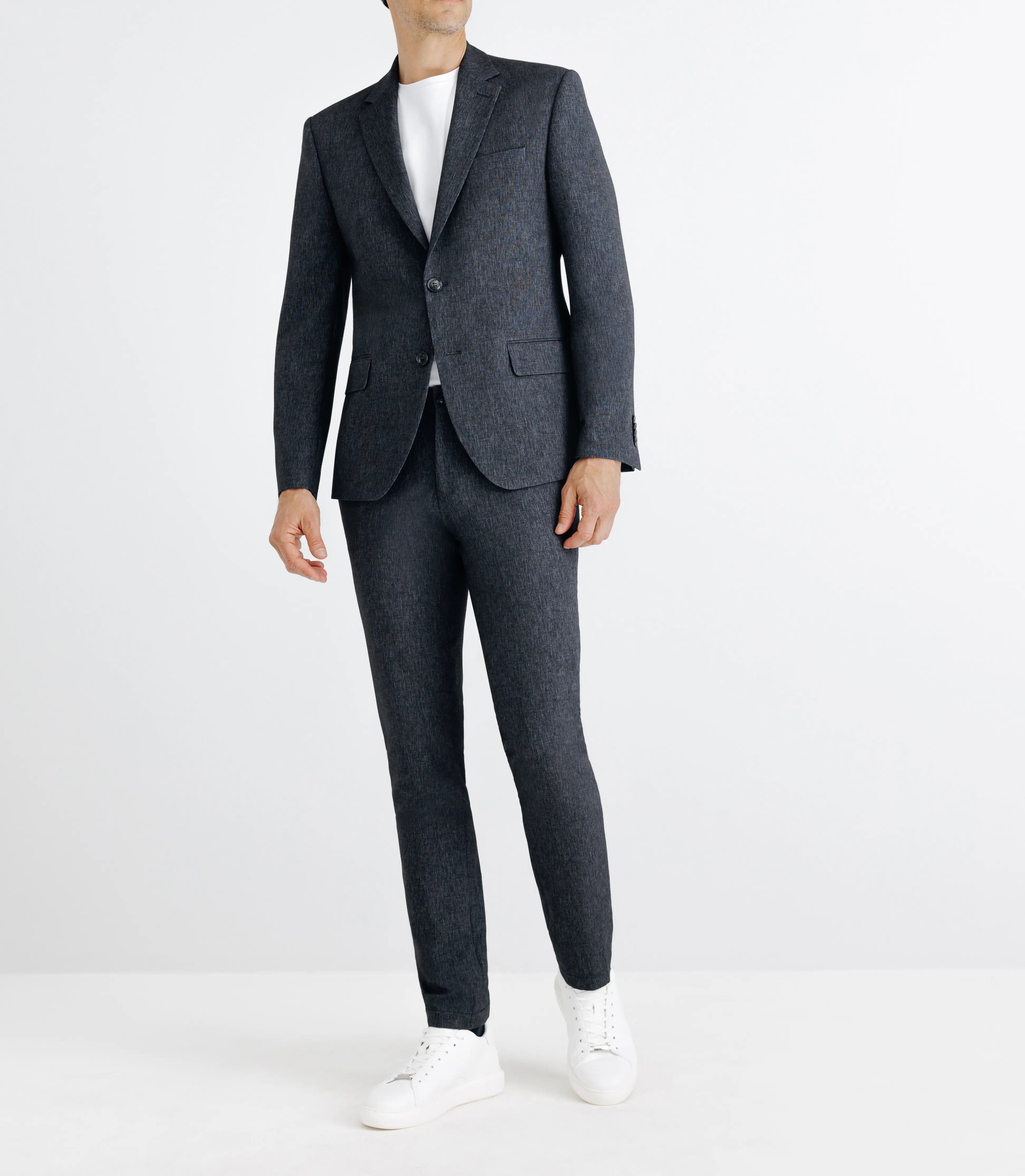 Costume pliable 2 boutons noir - IZAC