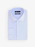 Chemise ville satin de coton ciel - IZAC