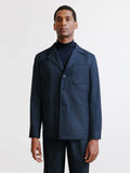 Veste ville en flanelle marine - IZAC