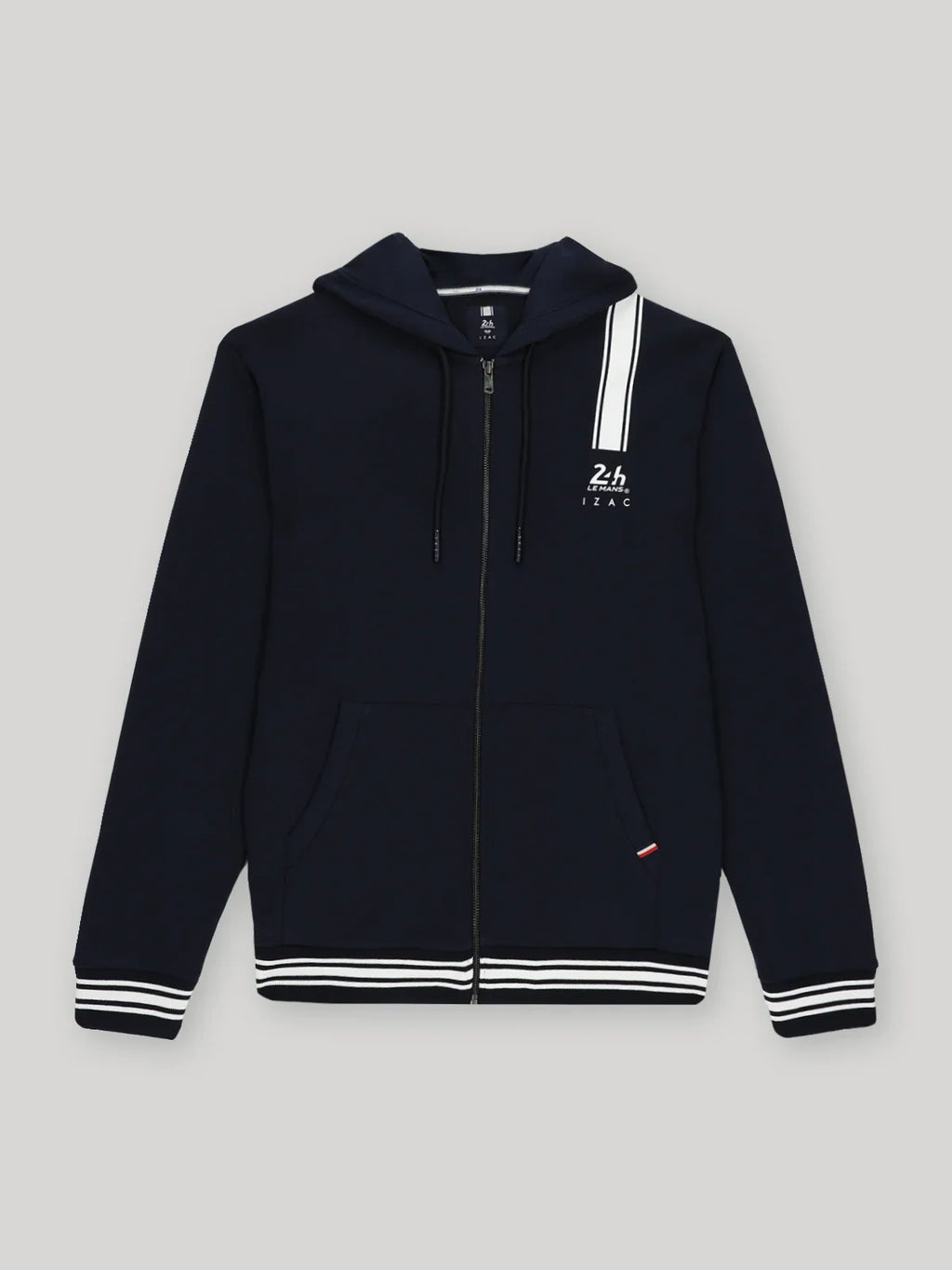 Hoodie zippé marine 24h Le Mans - IZAC