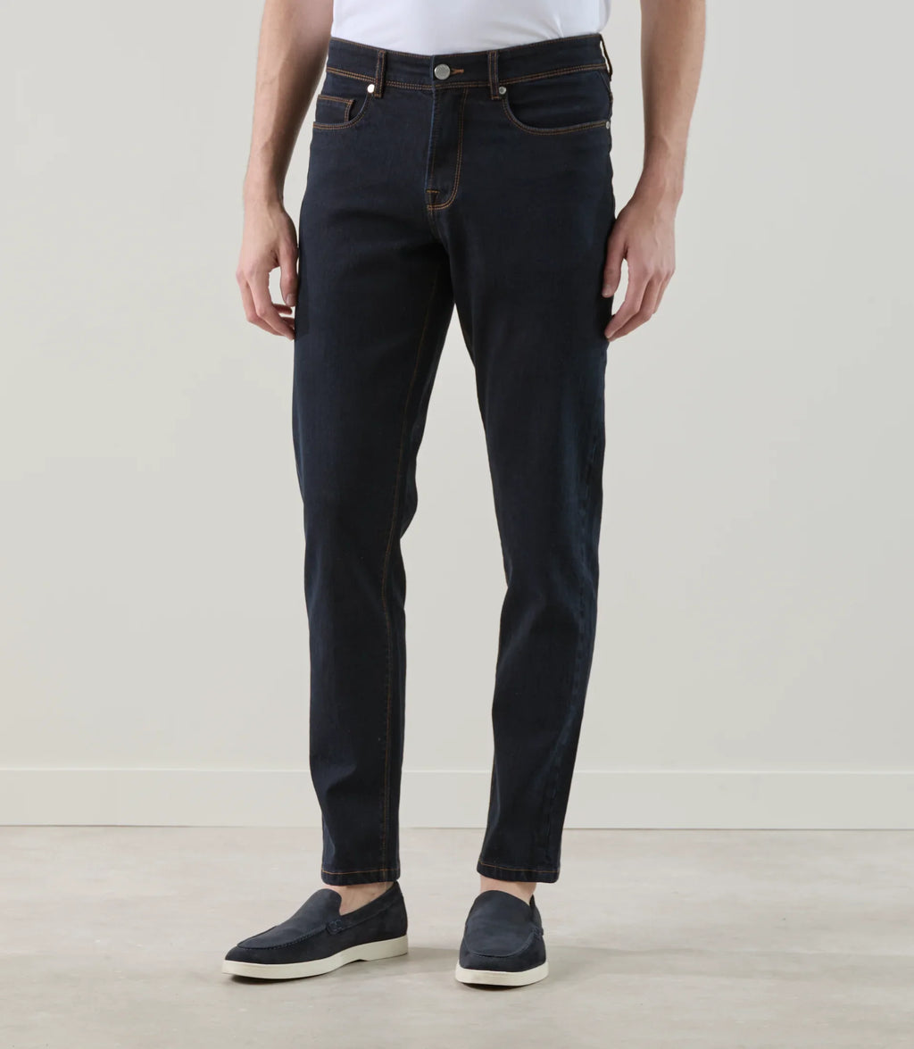 Jean 5 poches stretch marine foncé - IZAC