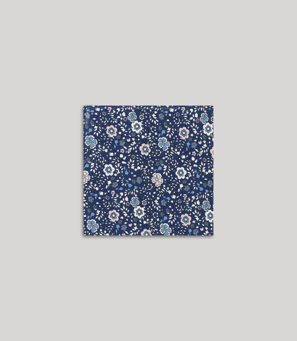 Pochette à fleurs bleue - IZAC