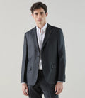 Costume 2 boutons 100% lin noir - IZAC
