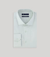 Chemise en satin de coton vert clair - IZAC