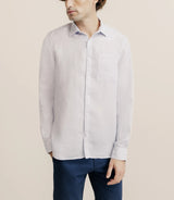 Chemise regular 100% lin parme - IZAC