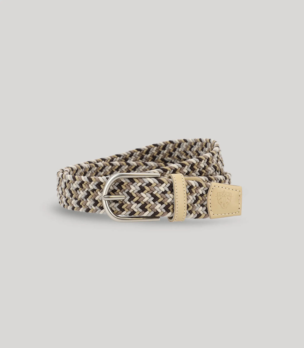 Ceinture tressée beige - IZAC