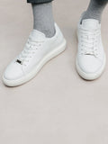Basket en cuir blanche - IZAC