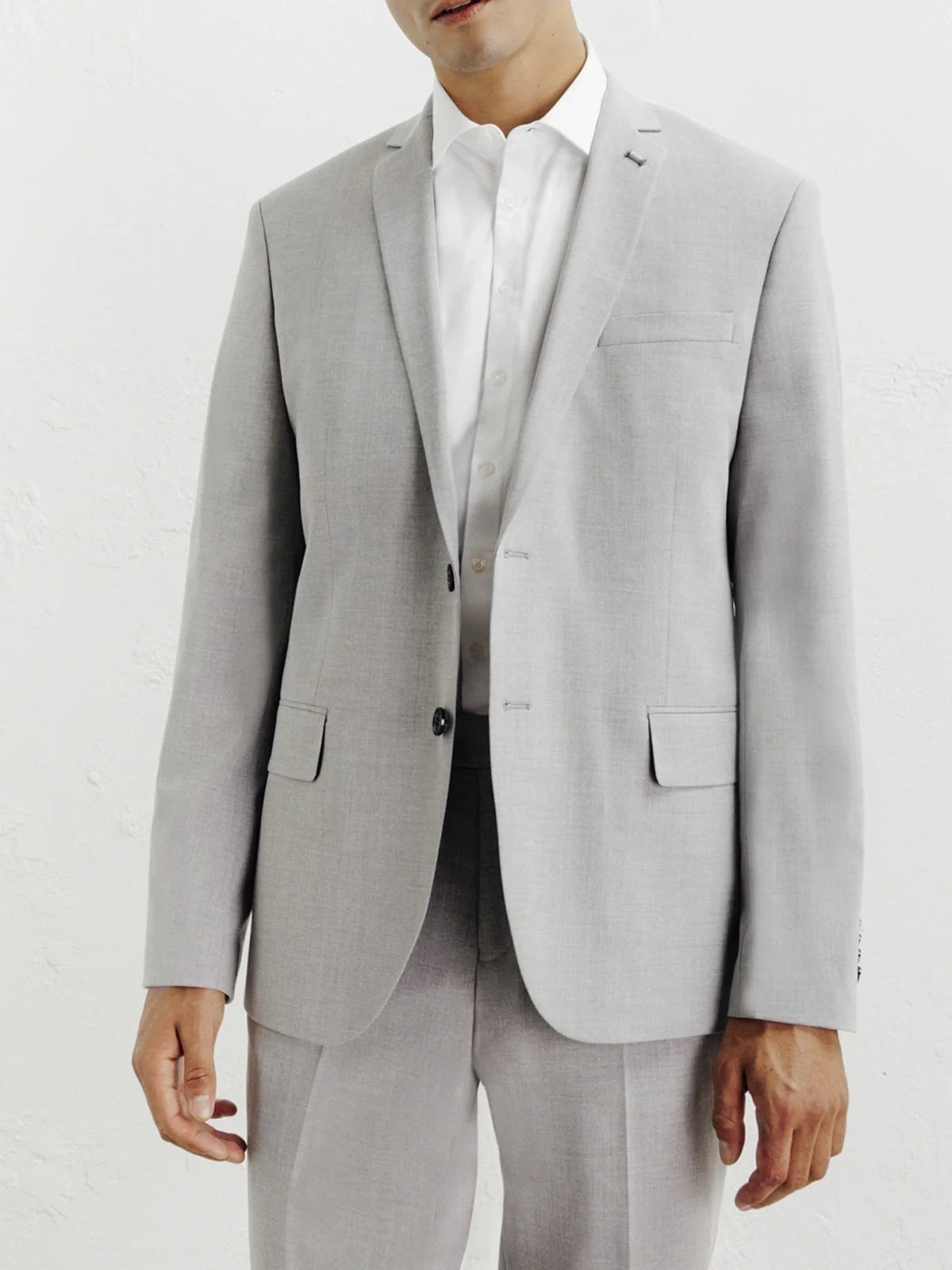Costume avec 2 boutons gris - IZAC