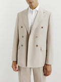 Costume croisé beige - IZAC