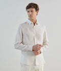 Chemise 100% lin beige - IZAC
