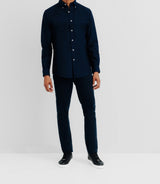 Chemise avec col boutonné marine - IZAC