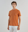 T-shirt à manches courtes orange - IZAC