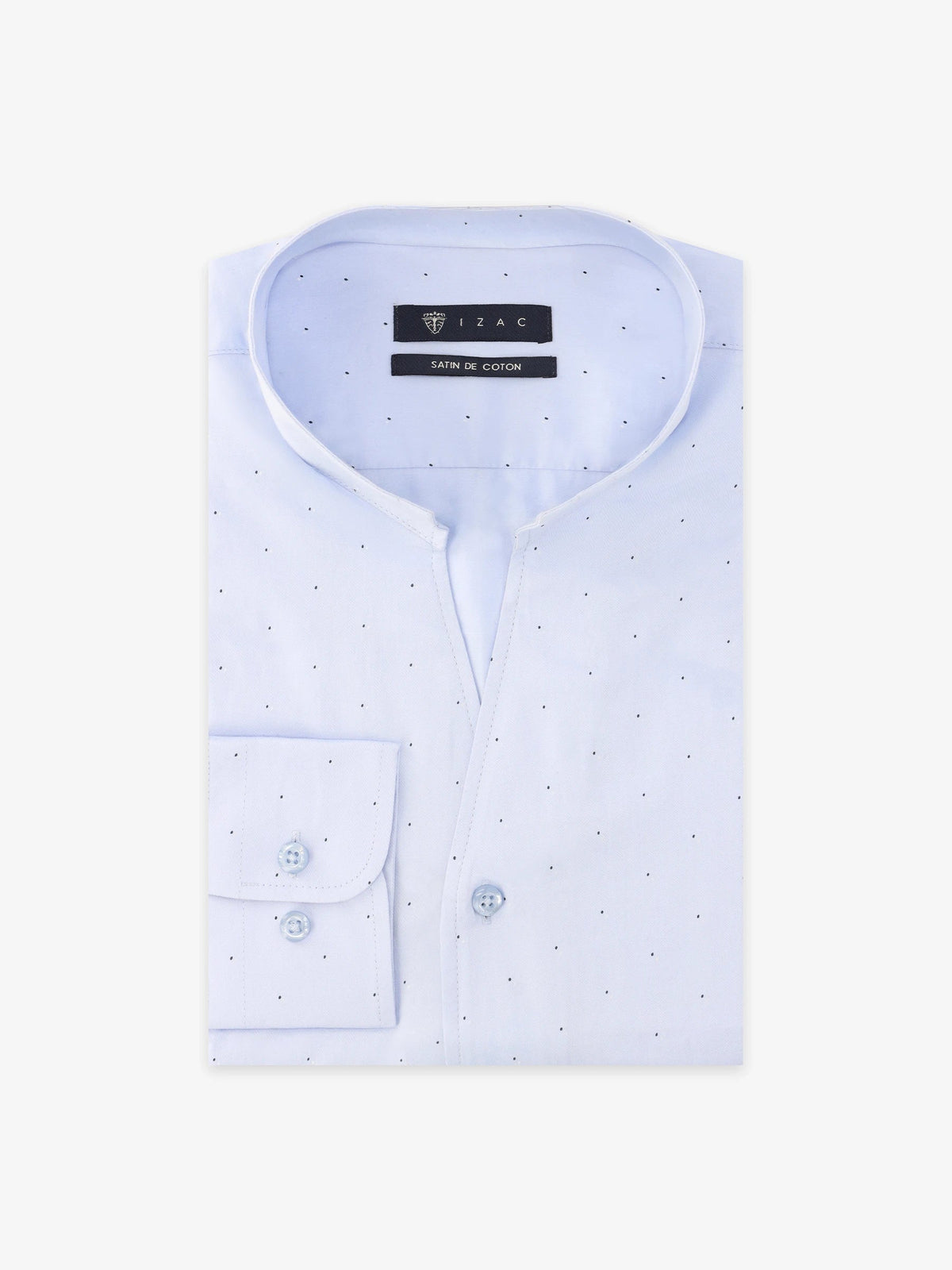 Chemise col philosophe ciel - IZAC