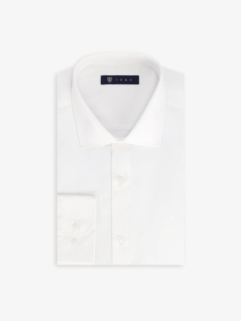 Chemise ville en satin blanc
