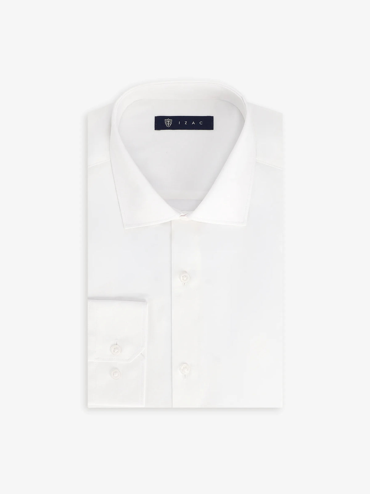 Chemise ville en satin blanc