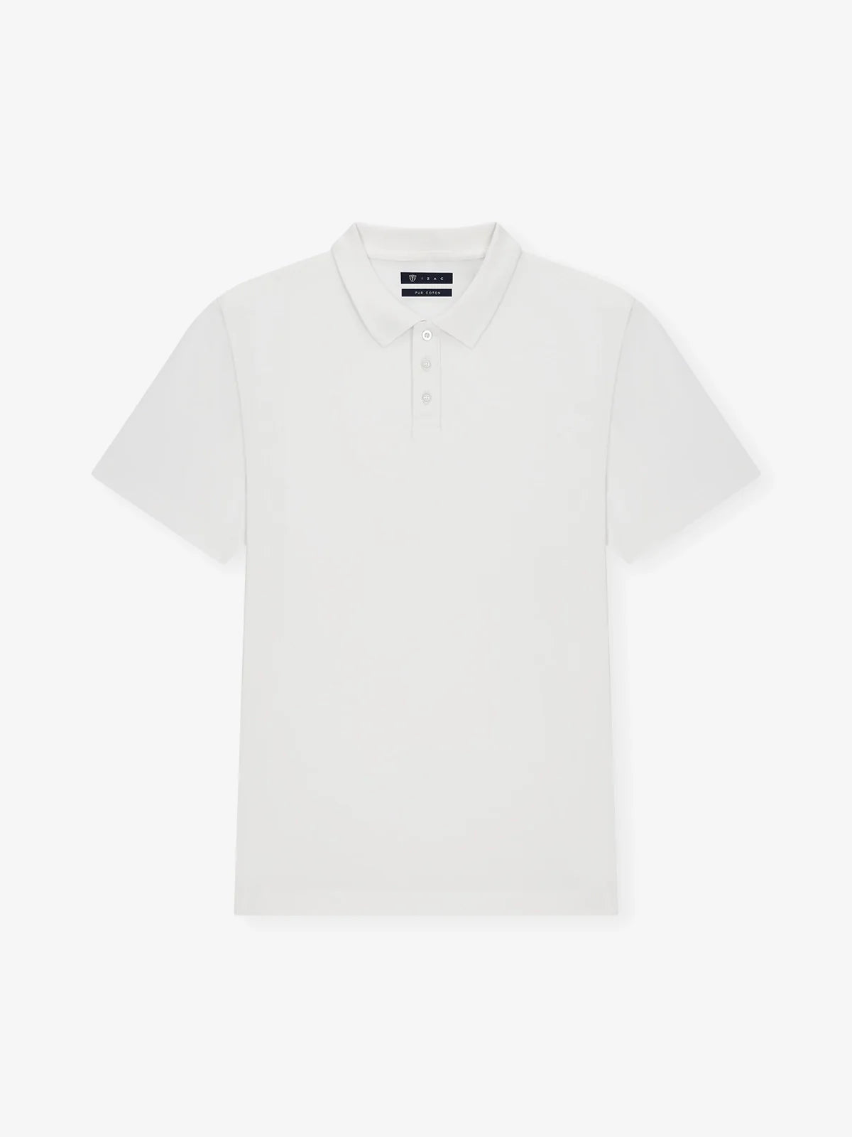 Polo boutonné blanc - IZAC