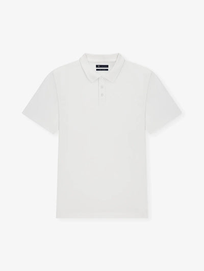 Polo boutonné blanc - IZAC