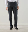 Pantalon ville 100% lin noir - IZAC