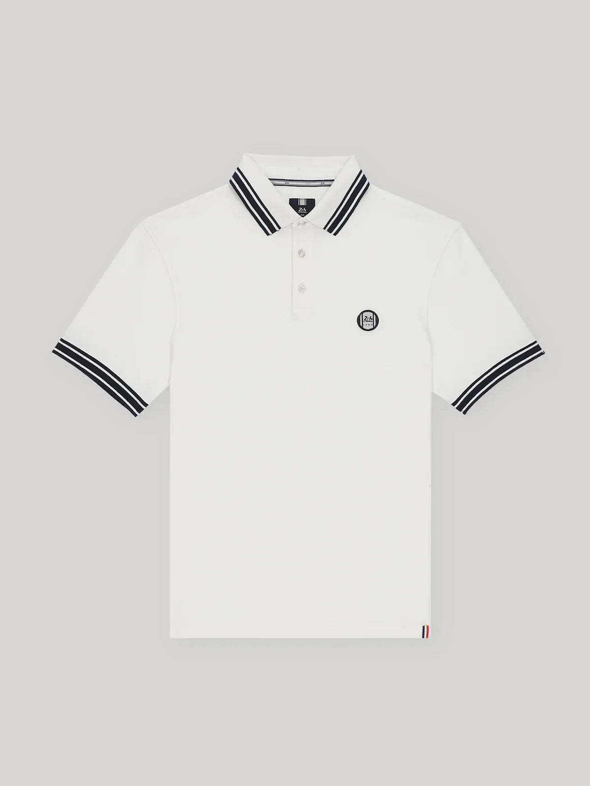 Polo piqué boutonné blanc 24h Le Mans - IZAC