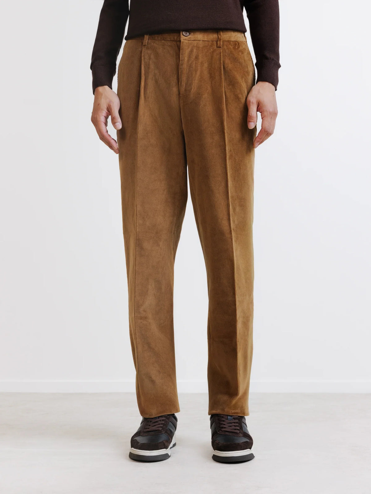 Pantalon en velours camel - IZAC