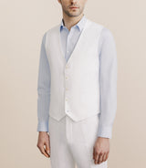 Gilet 100% lin blanc - IZAC