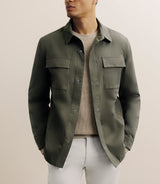 Veste casual 100% coton kaki - IZAC