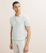 Polo col ouvert vert - IZAC