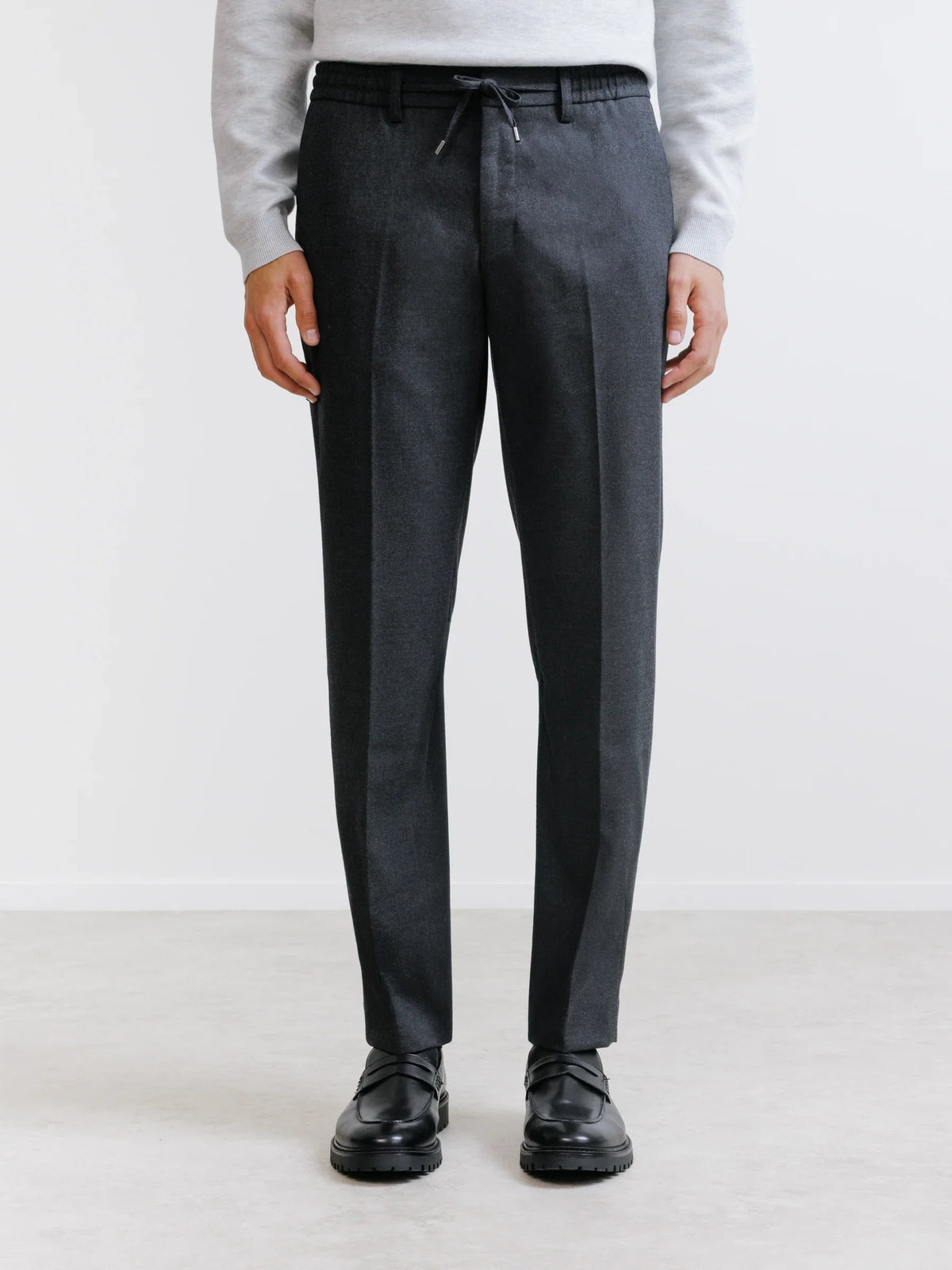 Pantalon ville en flanelle grise - IZAC
