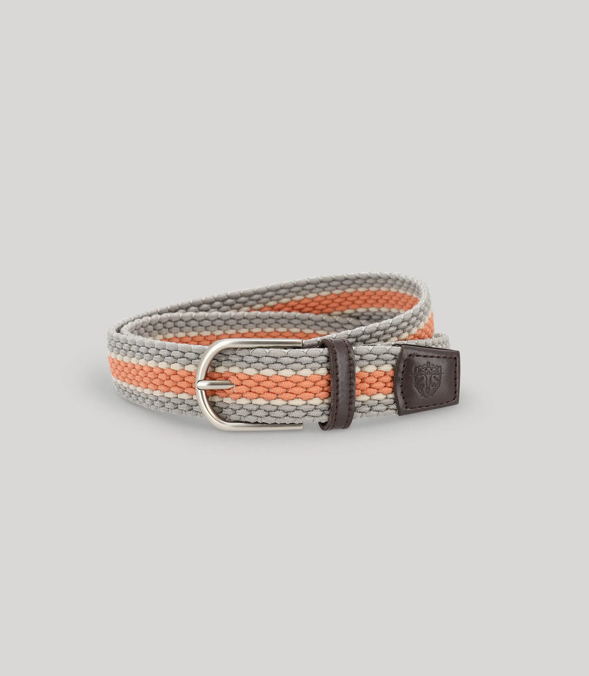 Ceinture tressée taupe - IZAC
