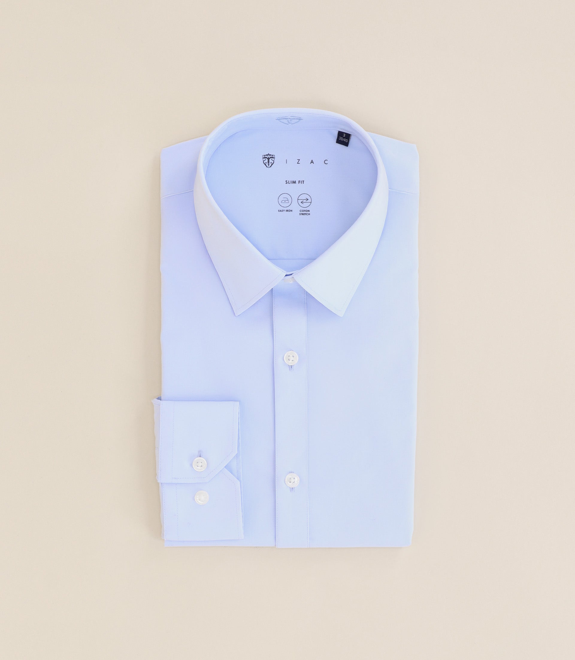 Chemise col français ciel - IZAC