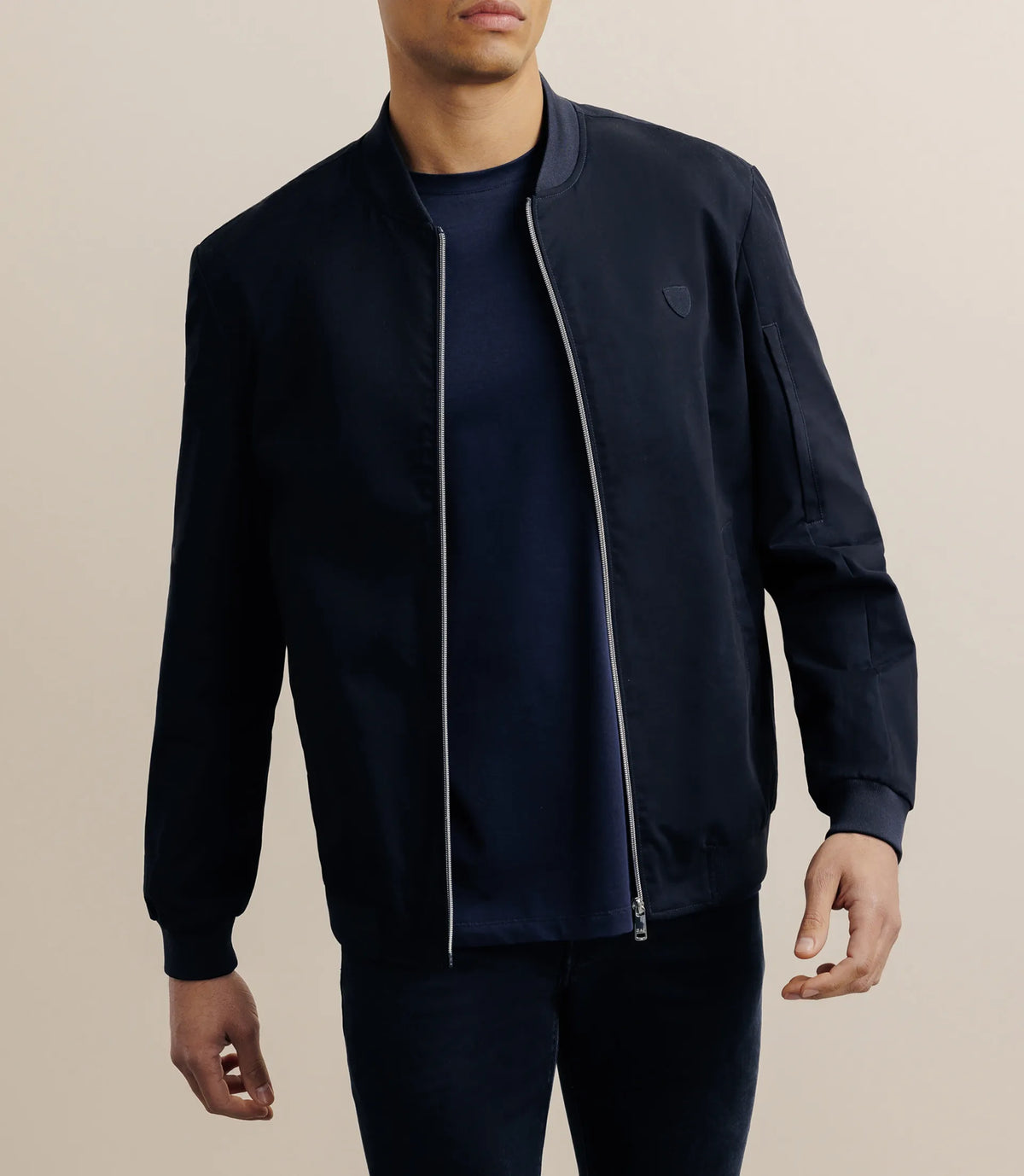Blouson col teddy marine - IZAC