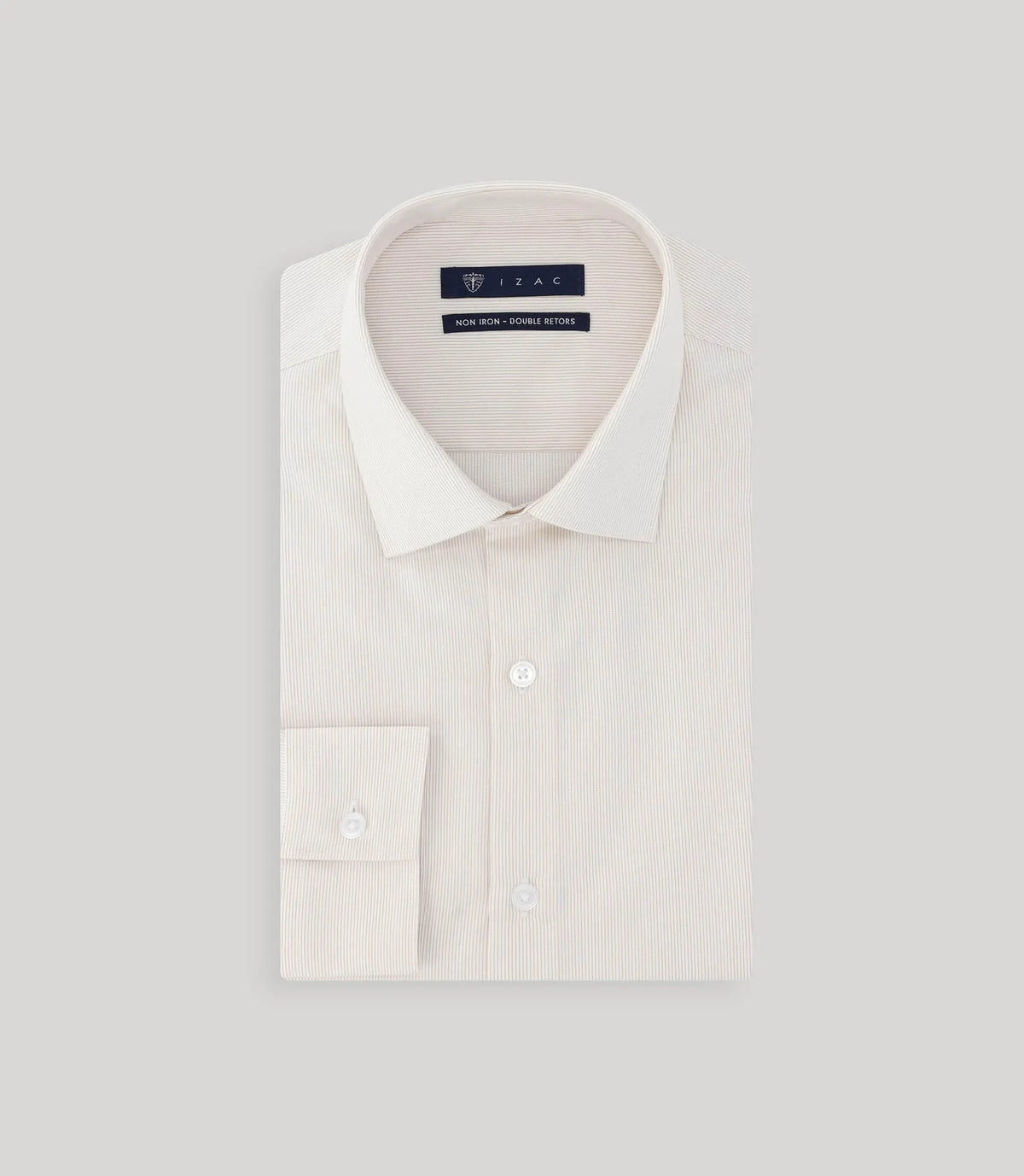 Chemise non iron beige - IZAC